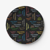 Paper Tellers März, 5 Geburtstag Pappteller (Vorderseite)