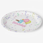 Paper Tellers/My Second Birthday mit Confetti Pappteller (Schrägansicht)