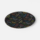 Paper Tellers Oktober, 16 Geburtstag Pappteller (Schrägansicht)