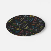 Paper Tellers Oktober, 23 Geburtstag Pappteller (Schrägansicht)