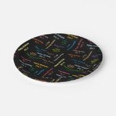 Paper Tellers Oktober, 5 Geburtstag Pappteller (Schrägansicht)