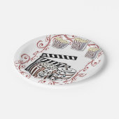 Paper Tellers Popcorn Pappteller (Schrägansicht)