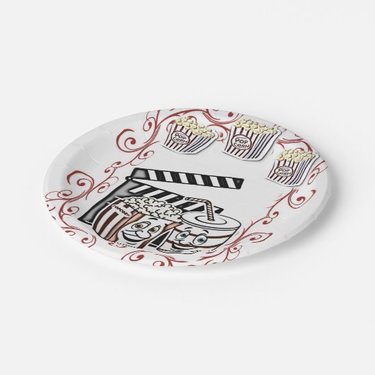 Paper Tellers Popcorn Pappteller (Schrägansicht)