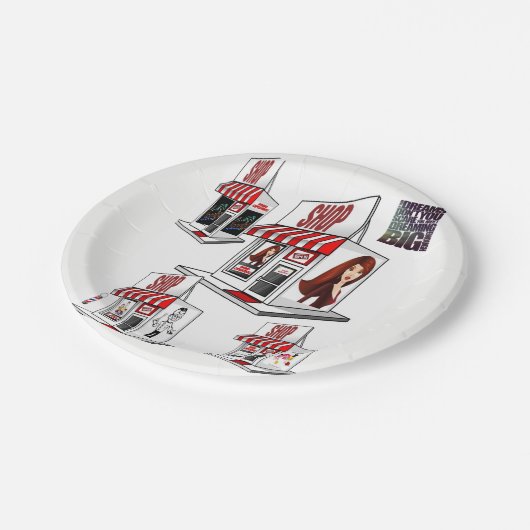 Paper Tellers Salon Pappteller (Schrägansicht)