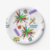 Paper Tellers School ist Cool Pappteller (Vorderseite)