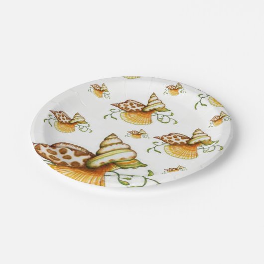 Paper Tellers Seashells Pappteller (Schrägansicht)