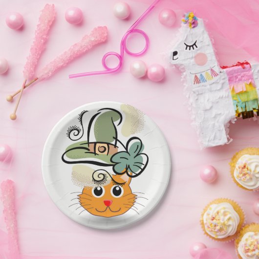 Paper Tellers St. Patrick's Day Cat Pappteller (Party)