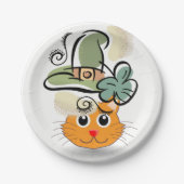 Paper Tellers St. Patrick's Day Cat Pappteller (Vorderseite)