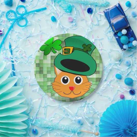 Paper Tellers St. Patrick's Day Cat Pappteller (Party)
