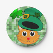 Paper Tellers St. Patrick's Day Cat Pappteller (Vorderseite)