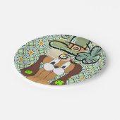 Paper Tellers St. Patrick's Day Dog Pappteller (Schrägansicht)