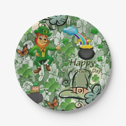 Paper Tellers St. Patrick's Day Pappteller (Vorderseite)