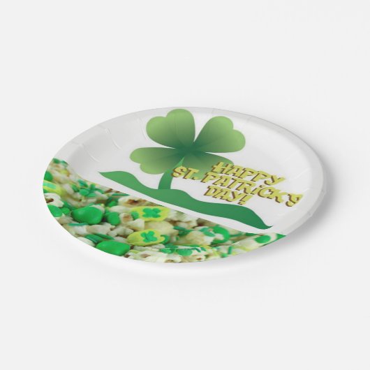 Paper Tellers St. Patrick's Day Pappteller (Schrägansicht)