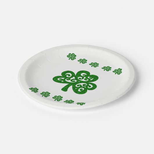 Paper Tellers St. Patrick's Day Pappteller (Schrägansicht)
