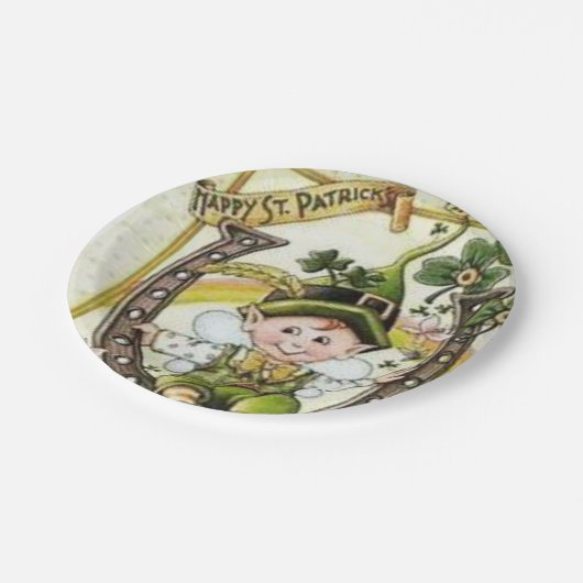 Paper Tellers St. Patrick's Day Pappteller (Schrägansicht)