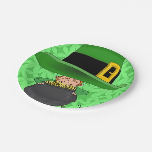 Paper Tellers St. Patrick's Day Pappteller (Schrägansicht)