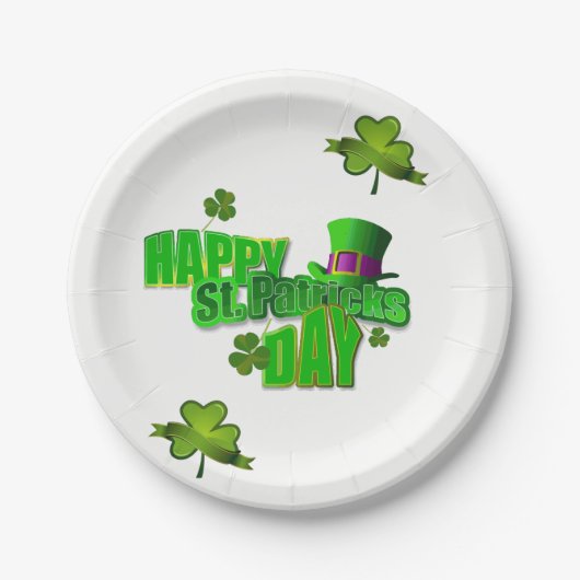 Paper Tellers St. Patrick's Day Pappteller (Vorderseite)