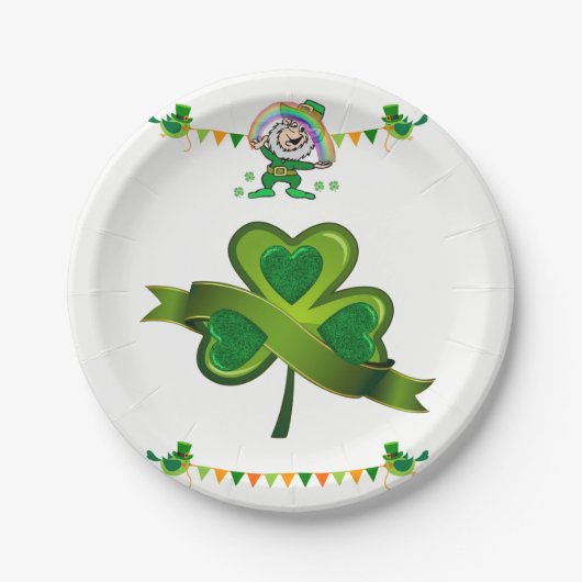 Paper Tellers St. Patrick's Day Pappteller (Vorderseite)