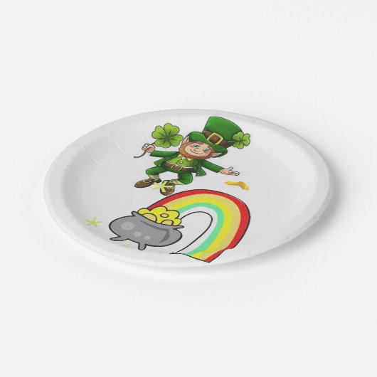 Paper Tellers St. Patrick's Day Pappteller (Schrägansicht)