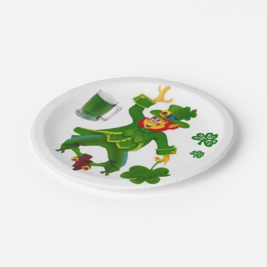 Paper Tellers St. Patrick's Day Pappteller (Schrägansicht)