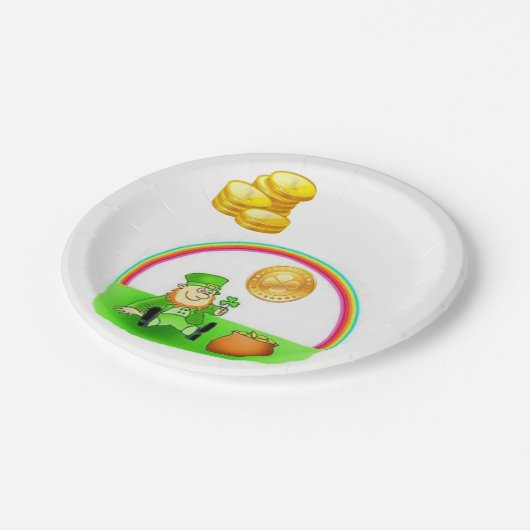 Paper Tellers St. Patrick's Day Pappteller (Schrägansicht)