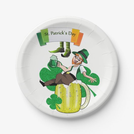 Paper Tellers St. Patrick's Day Pappteller (Vorderseite)