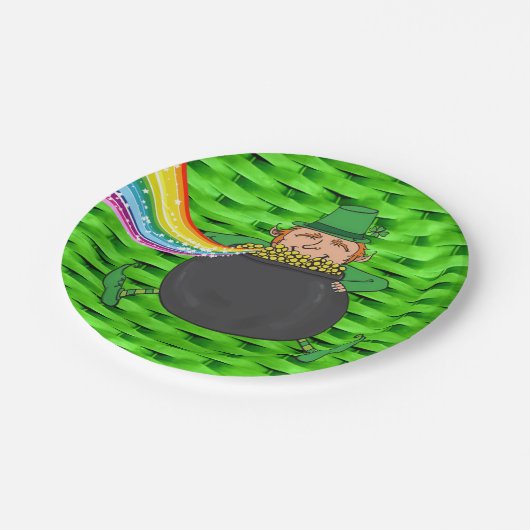 Paper Tellers St. Patrick's Day Pappteller (Schrägansicht)