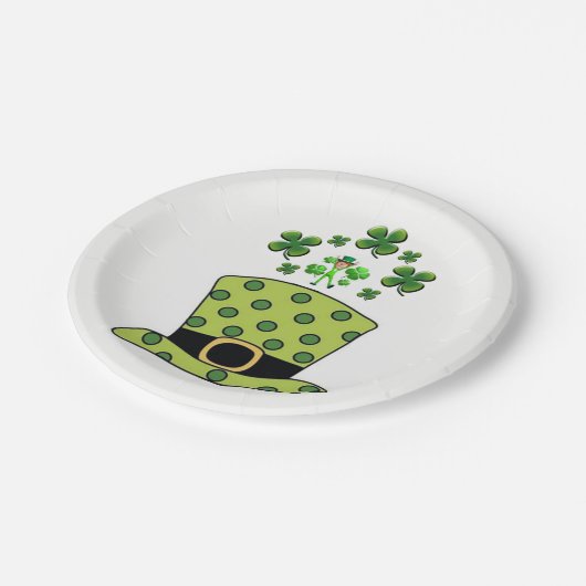 Paper Tellers St. Patrick's Day Pappteller (Schrägansicht)