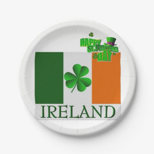 Paper Tellers St. Patrick's Day Pappteller (Vorderseite)