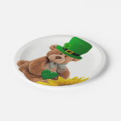 Paper Tellers St. Patrick's Day Teddy Bear Pappteller (Schrägansicht)