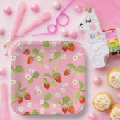 Paper Tellers Summer Strawberries Pappteller (Party)