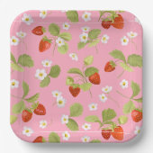 Paper Tellers Summer Strawberries Pappteller (Vorderseite)