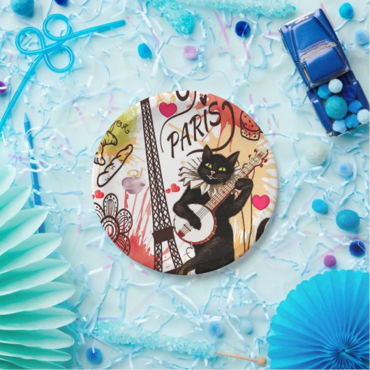 Paper Tellers Valentine's Day, Paris Frankreich Pappteller (Party)