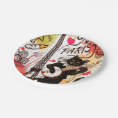 Paper Tellers Valentine's Day, Paris Frankreich Pappteller (Schrägansicht)