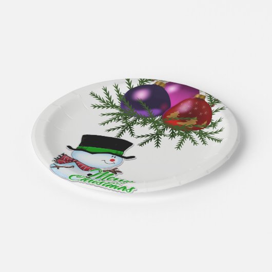 Paper Tellers Weihnachten Pappteller (Schrägansicht)