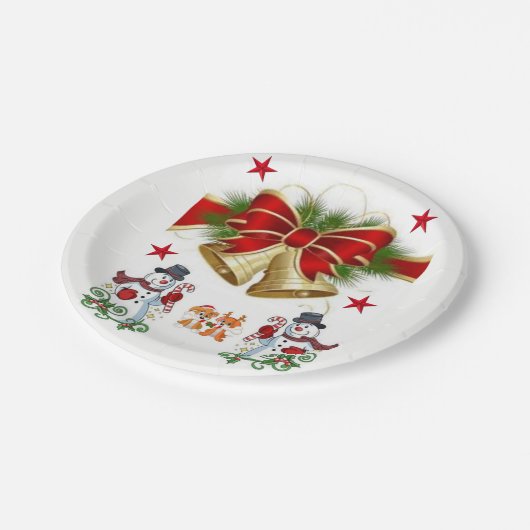 Paper Tellers Weihnachten Pappteller (Schrägansicht)