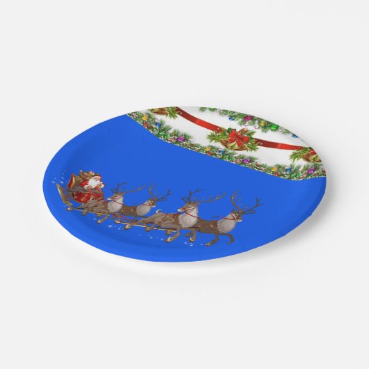 Paper Tellers Weihnachten Pappteller (Schrägansicht)