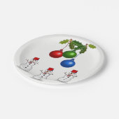 Paper Tellers Weihnachten Pappteller (Schrägansicht)