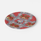 Paper Tellers Weihnachten Pappteller (Schrägansicht)