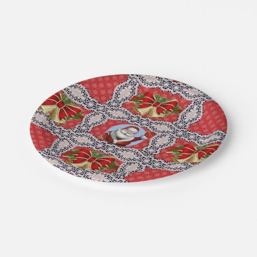 Paper Tellers Weihnachten Pappteller (Schrägansicht)