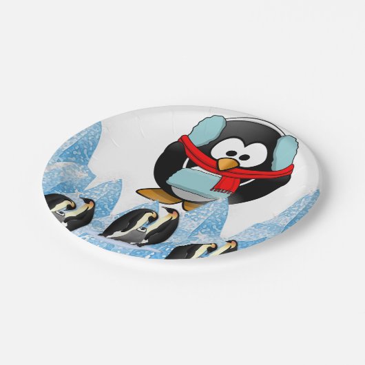 Paper Tellers Weihnachten Pappteller (Schrägansicht)