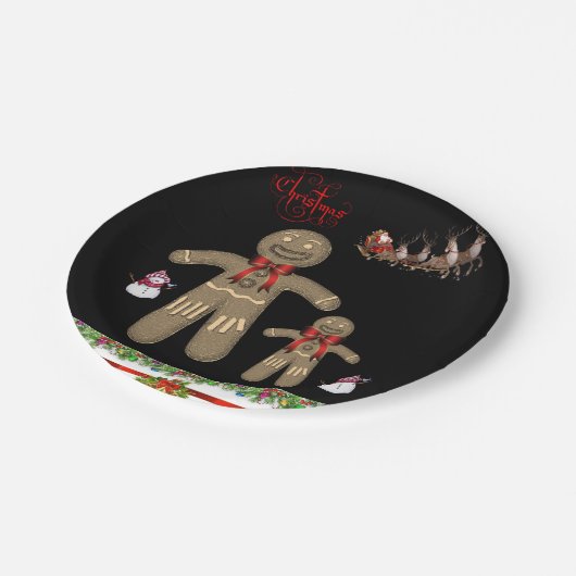 Paper Tellers Weihnachten Pappteller (Schrägansicht)