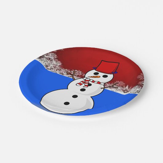 Paper Tellers Weihnachten Pappteller (Schrägansicht)