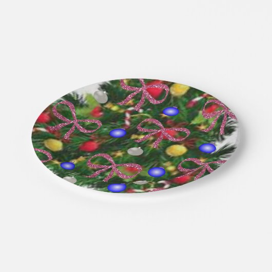 Paper Tellers Weihnachten Pappteller (Schrägansicht)