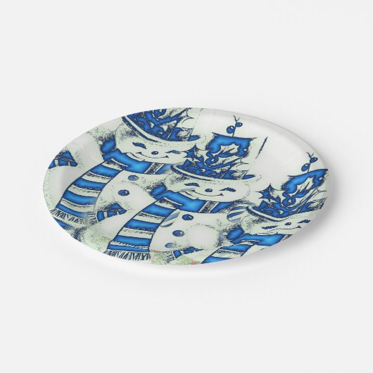 Paper Tellers Weihnachten Pappteller (Schrägansicht)