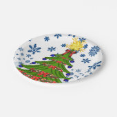 Paper Tellers Weihnachten Pappteller (Schrägansicht)