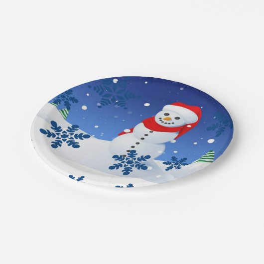 Paper Tellers Weihnachten Pappteller (Schrägansicht)