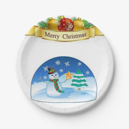 Paper Tellers Weihnachten Pappteller (Vorderseite)