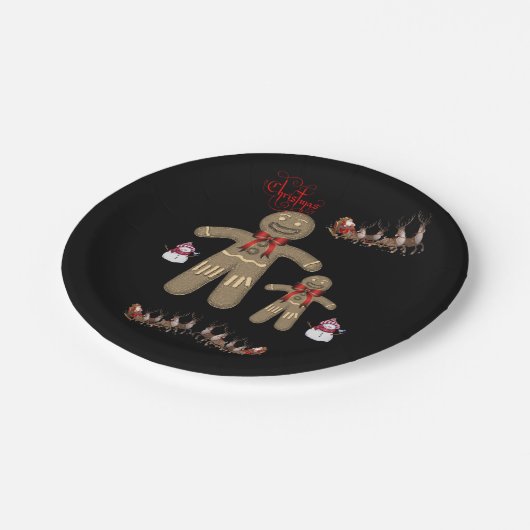 Paper Tellers Weihnachten Pappteller (Schrägansicht)