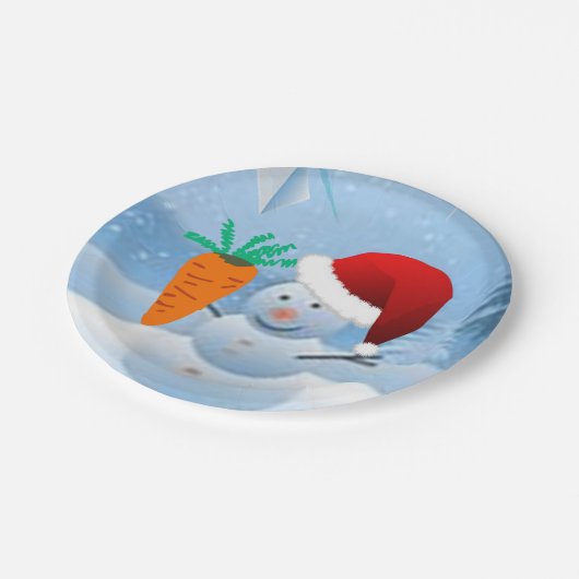 Paper Tellers Weihnachten Pappteller (Schrägansicht)